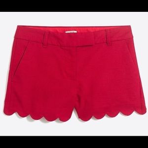 Jcrew Scalloped Shorts
